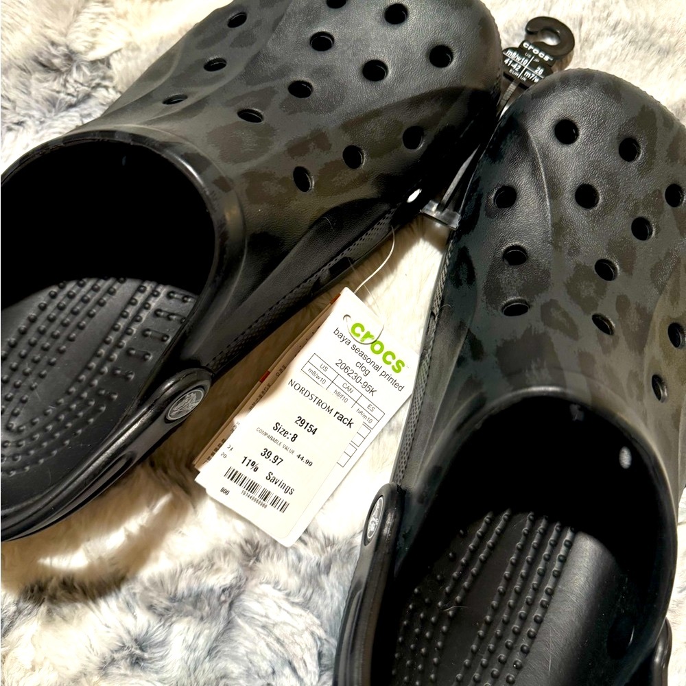 Crocs Black Camo Clogs